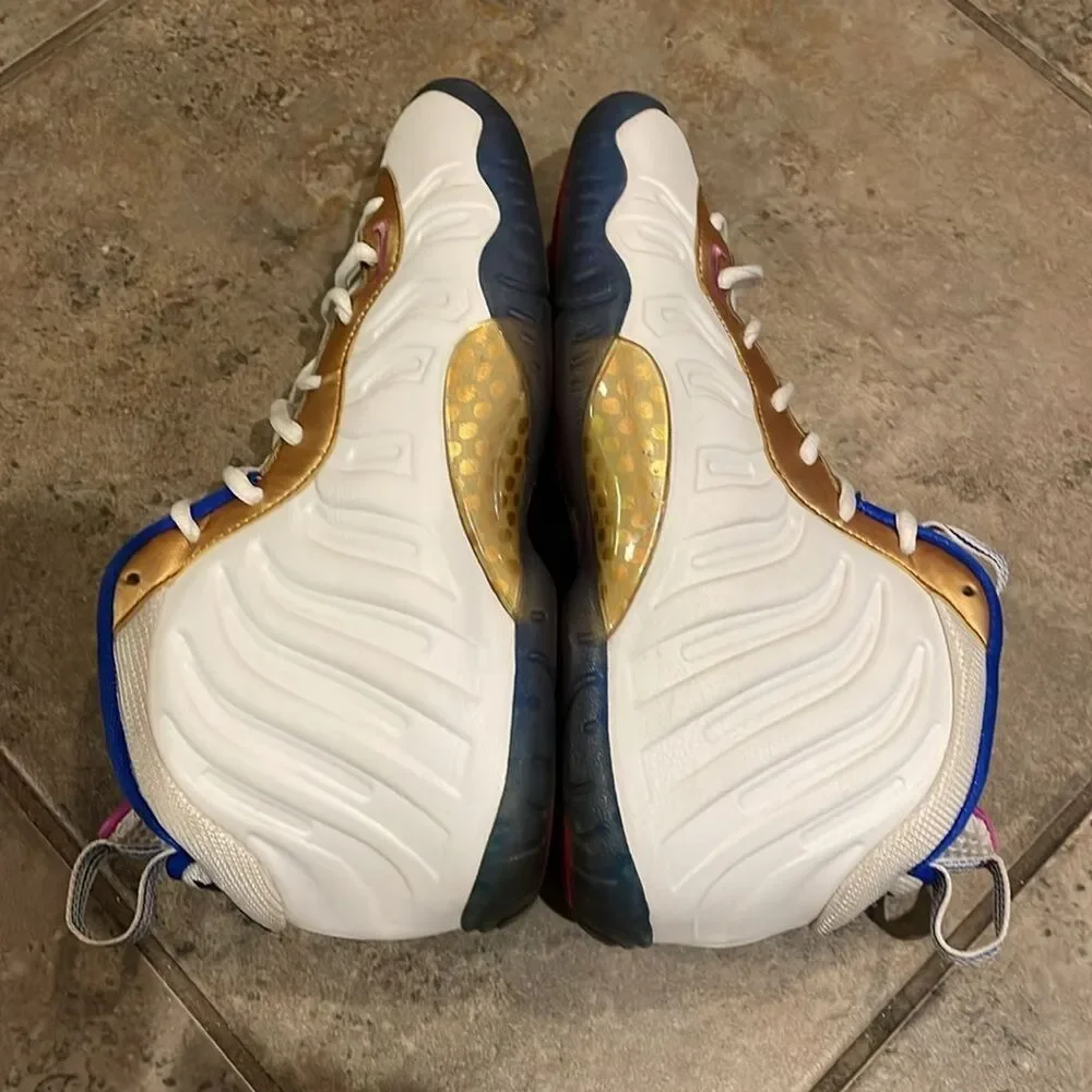 Nike Little Posite One GS Peanut Butter & Jelly Fuchsia Blast 644791-103 6.5Y
